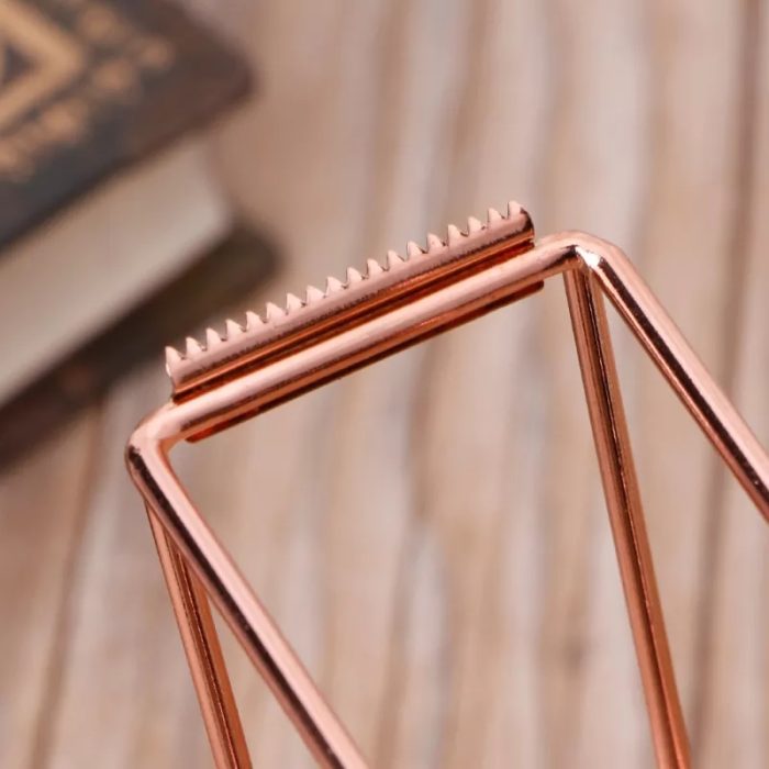 Dispensador de cinta adhesiva rose gold metalico - Imagen 3