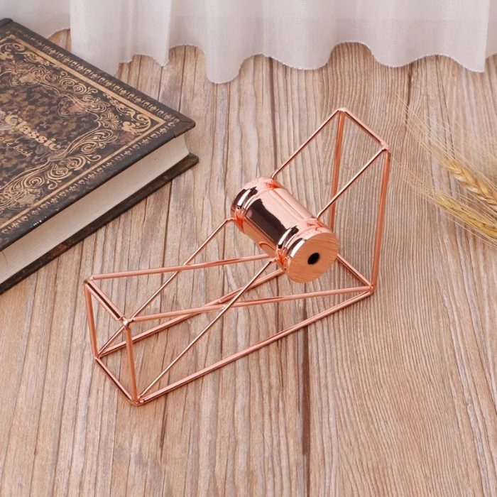 Dispensador de cinta adhesiva rose gold metalico - Imagen 2