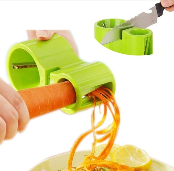 Rayador espiral para verduras y afilador - Imagen 2