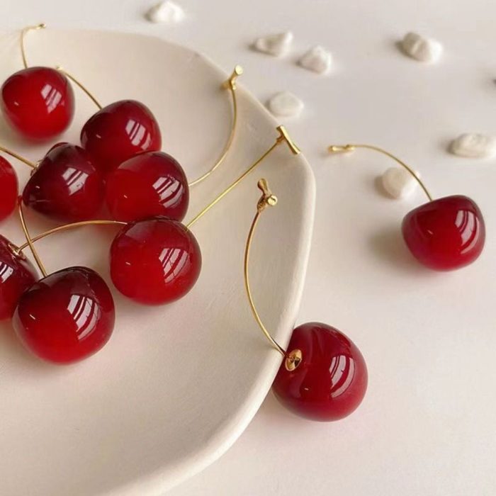 Aros pendientes Cerezas/Cherry largos - Imagen 2
