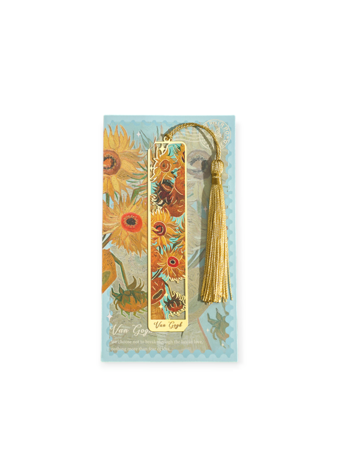 marcador de paginas girasoles de Van Gogh